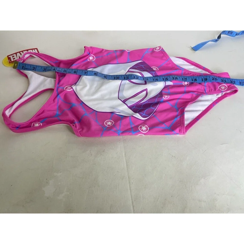 Marvel Ghost Spider One Piece Swim Swimsuit Swimwear Girls Size 8